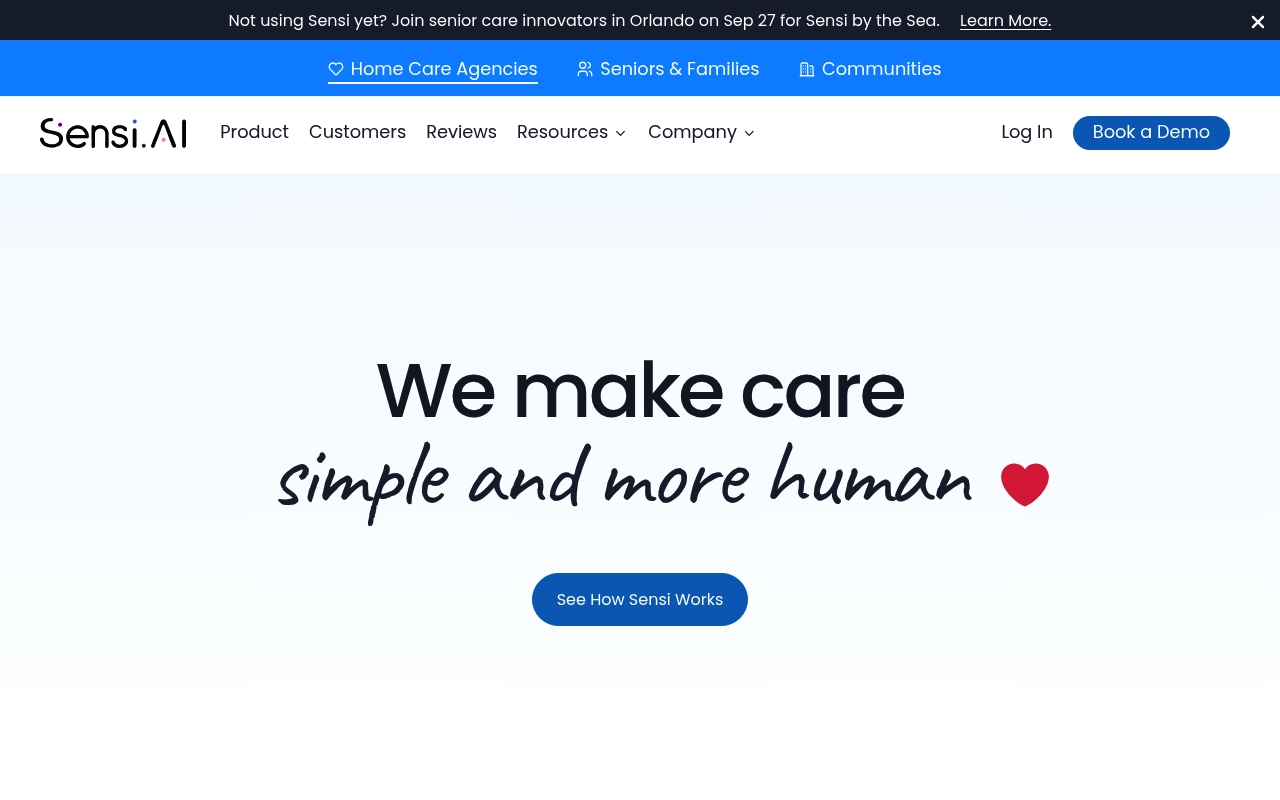 Sensi.AI website
