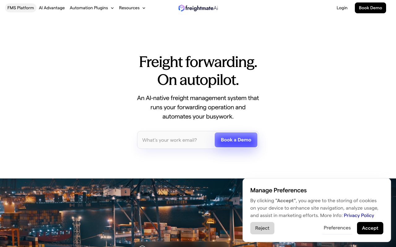 Freightmate Ai website