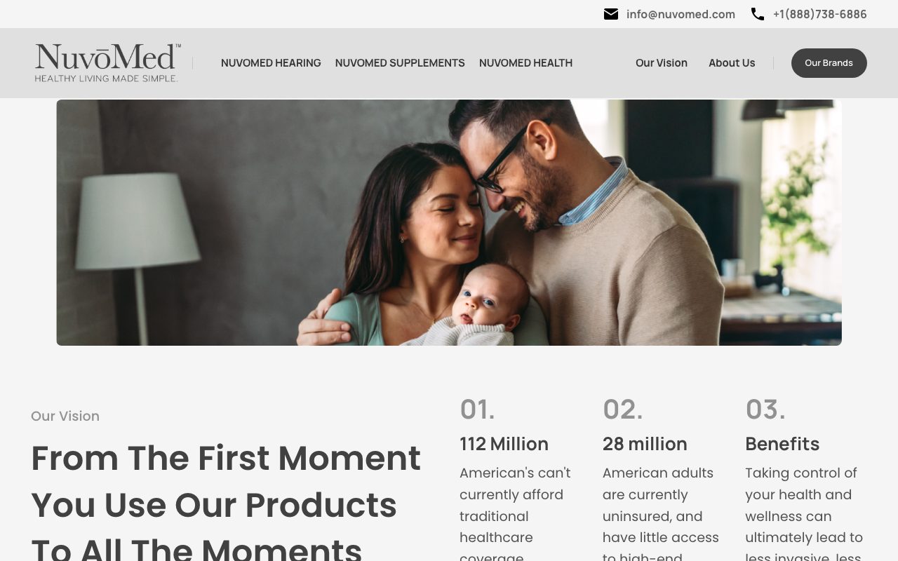 NuvoMed website