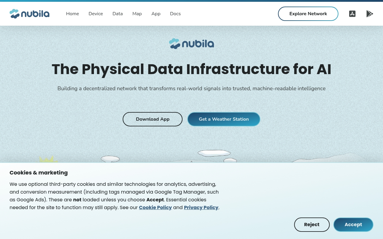 Nubila website