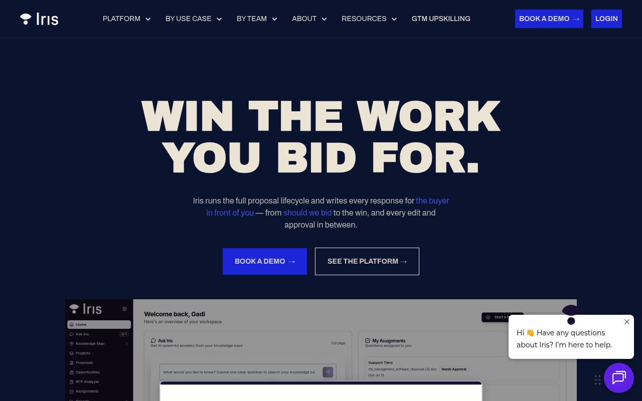 Iris website