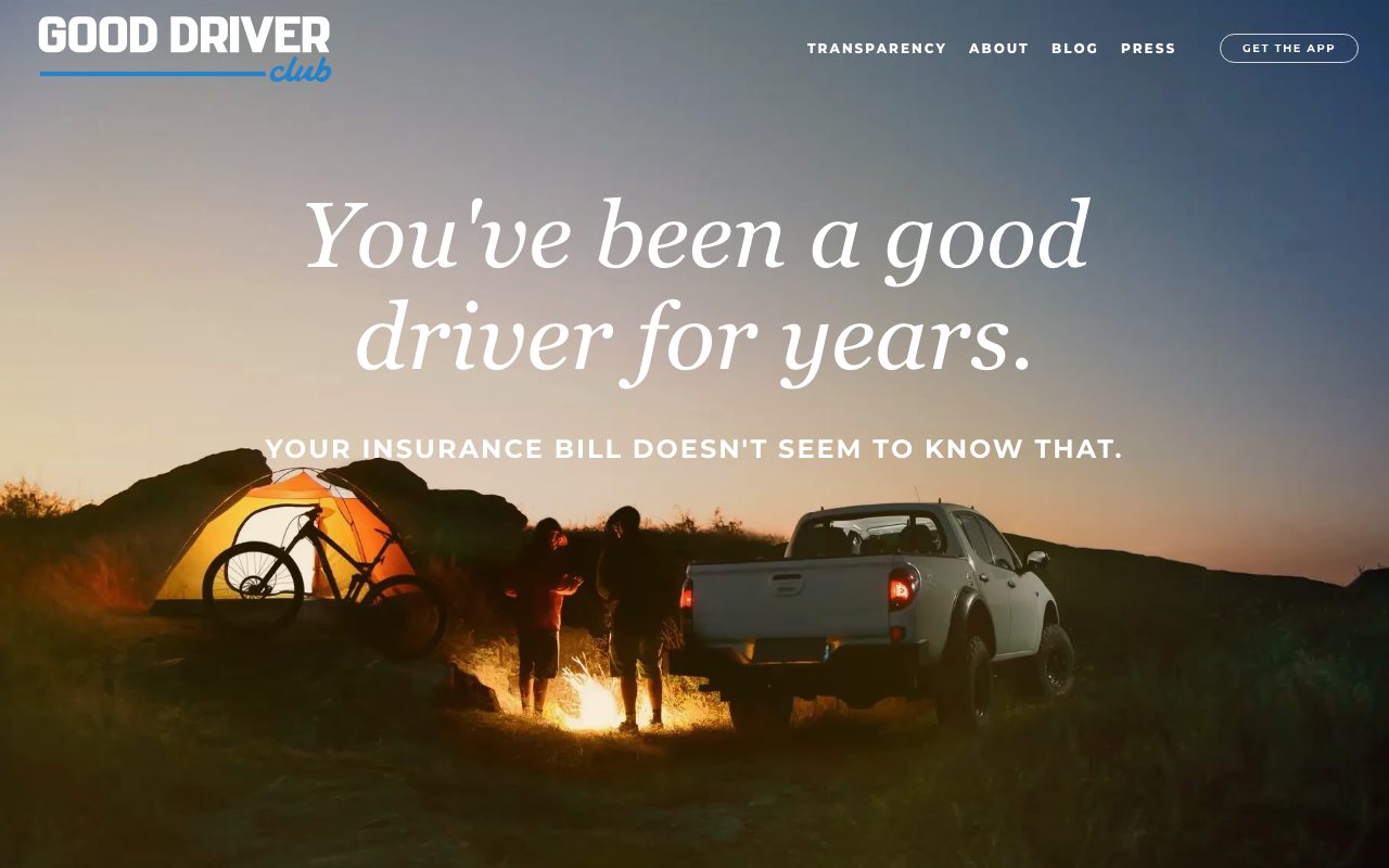 Good Driver Mutuality website