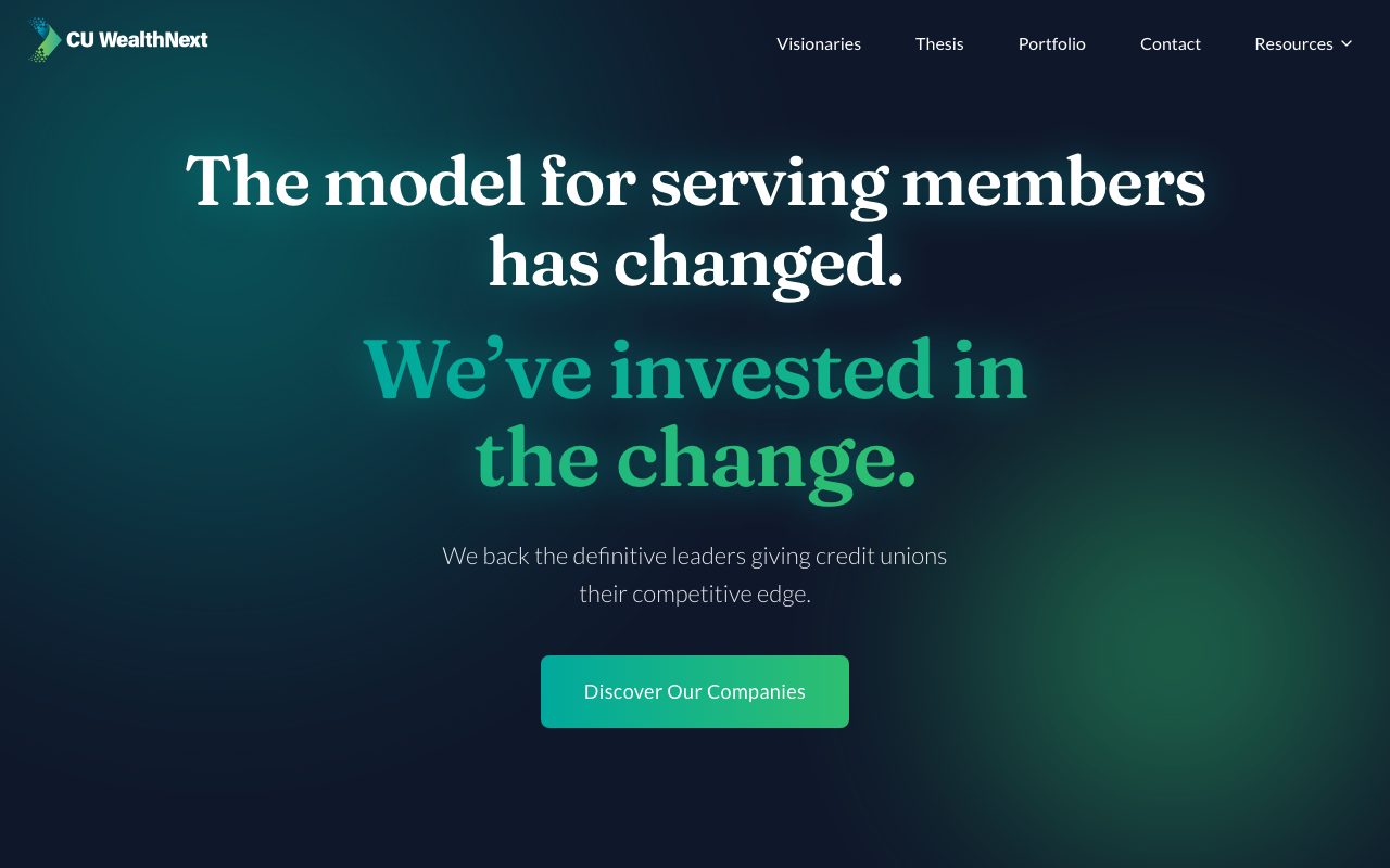 CU WealthNext website