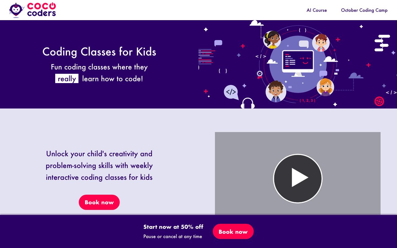 Coco Coders website