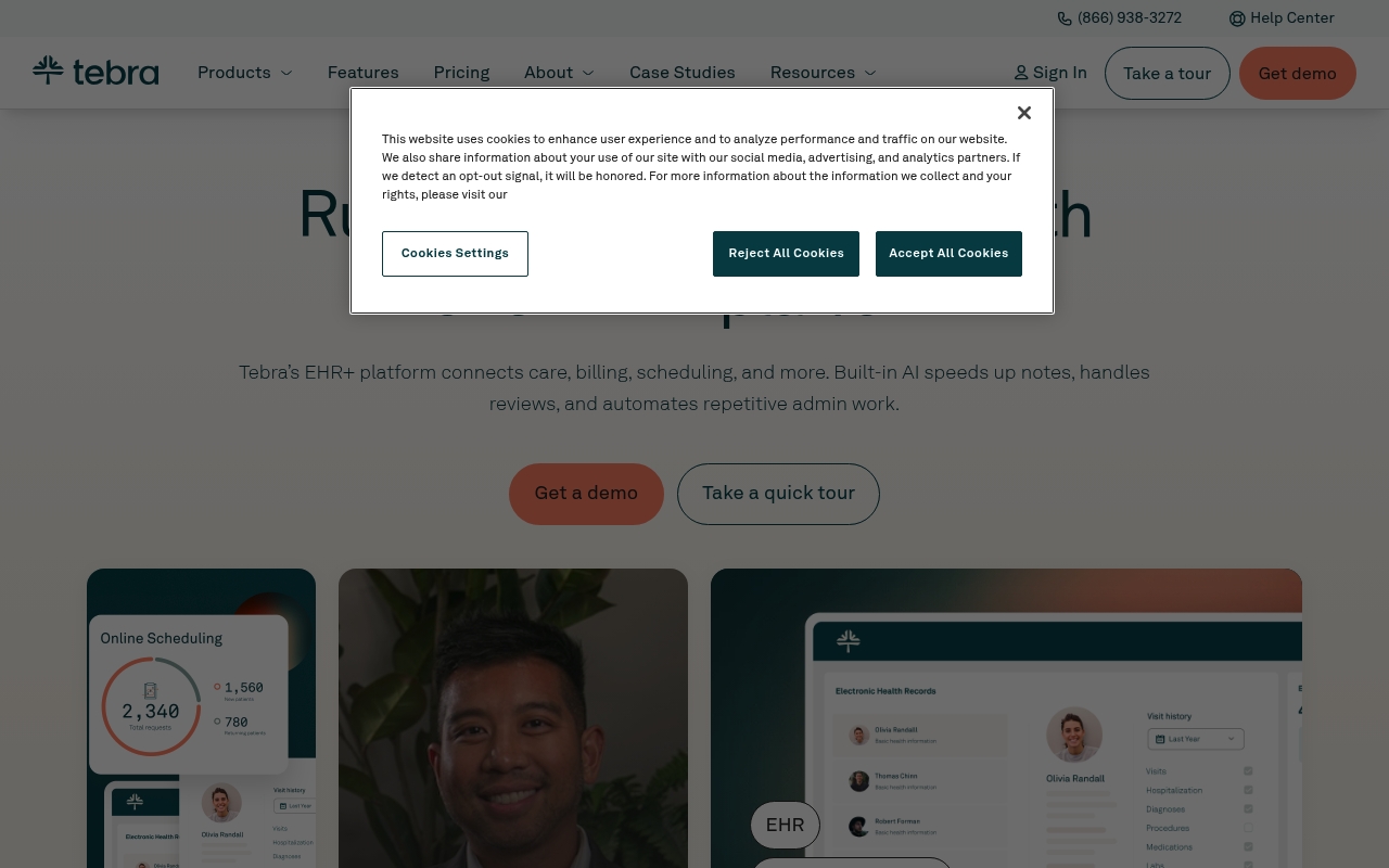 Tebra website