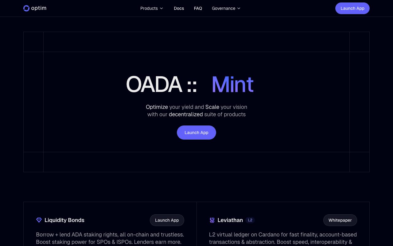 Optim website