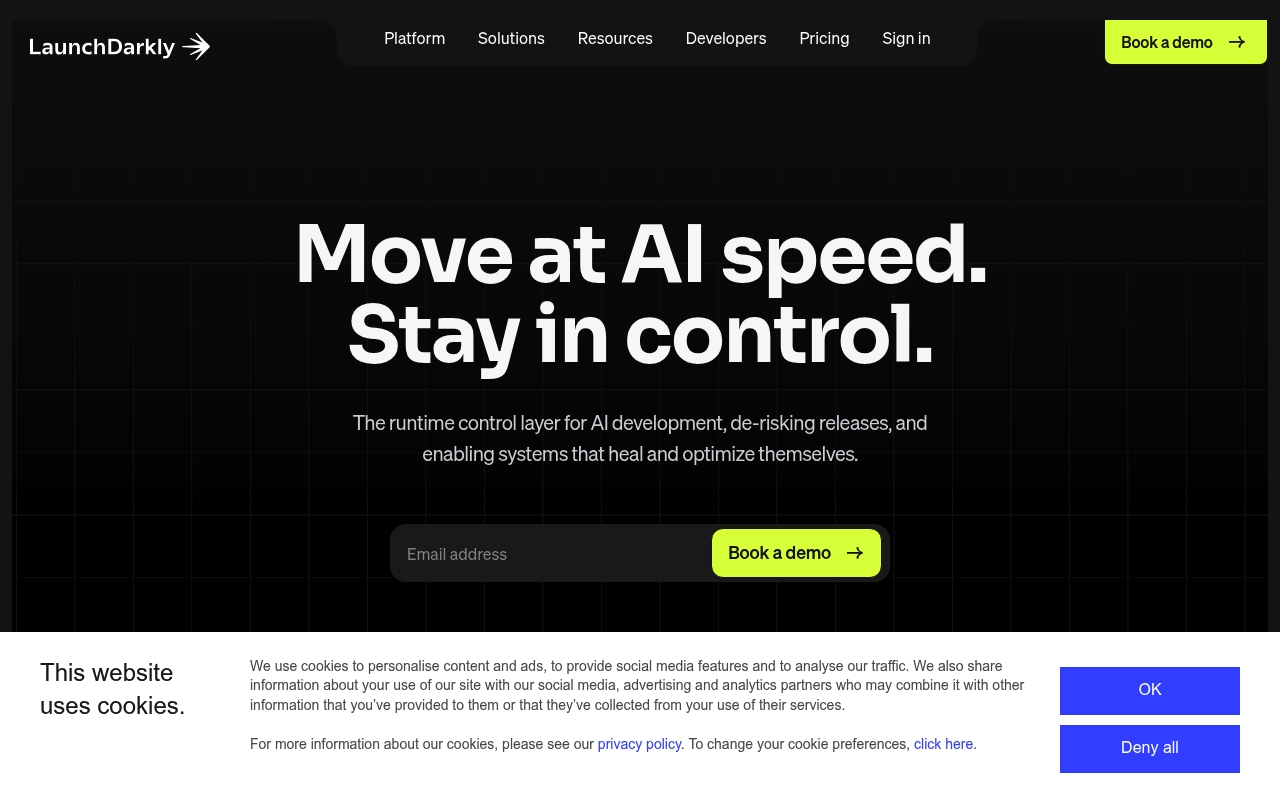 LaunchDarkly website
