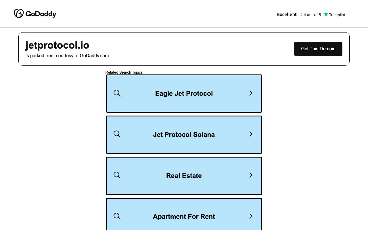 Jet Protocol Holdings website