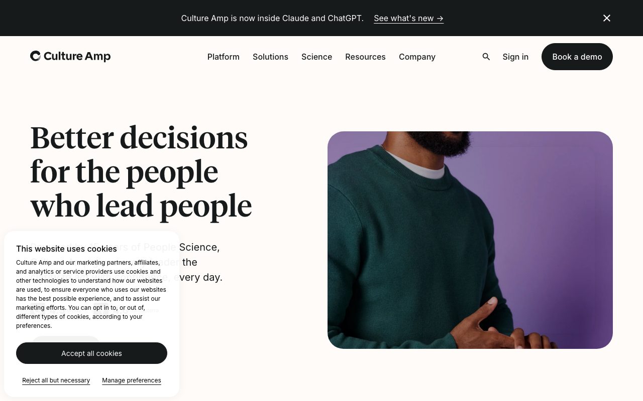 Culture Amp website