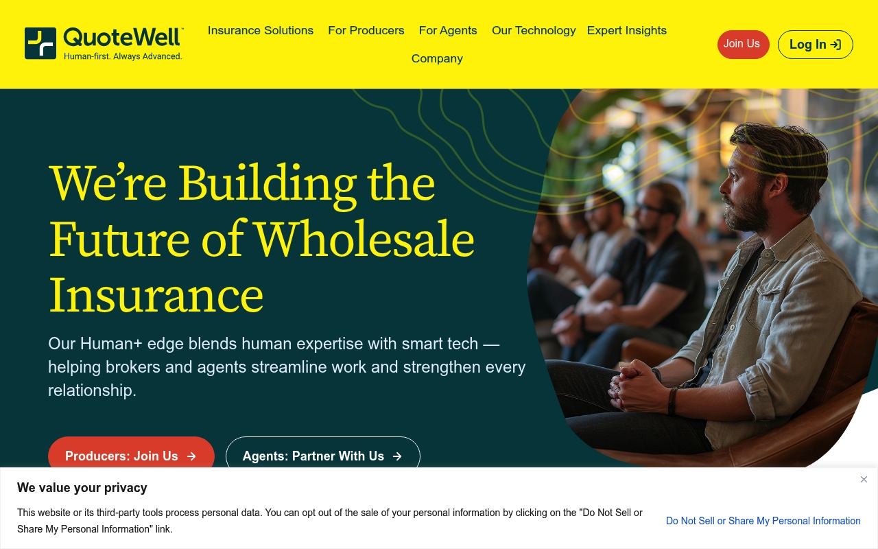 QuoteWell website