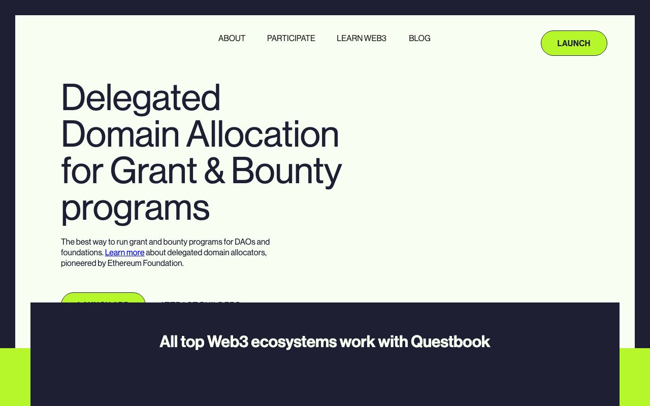 Questbook website