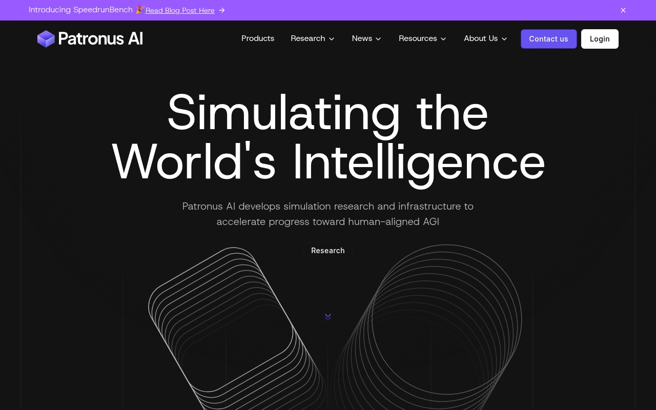Patronus AI website