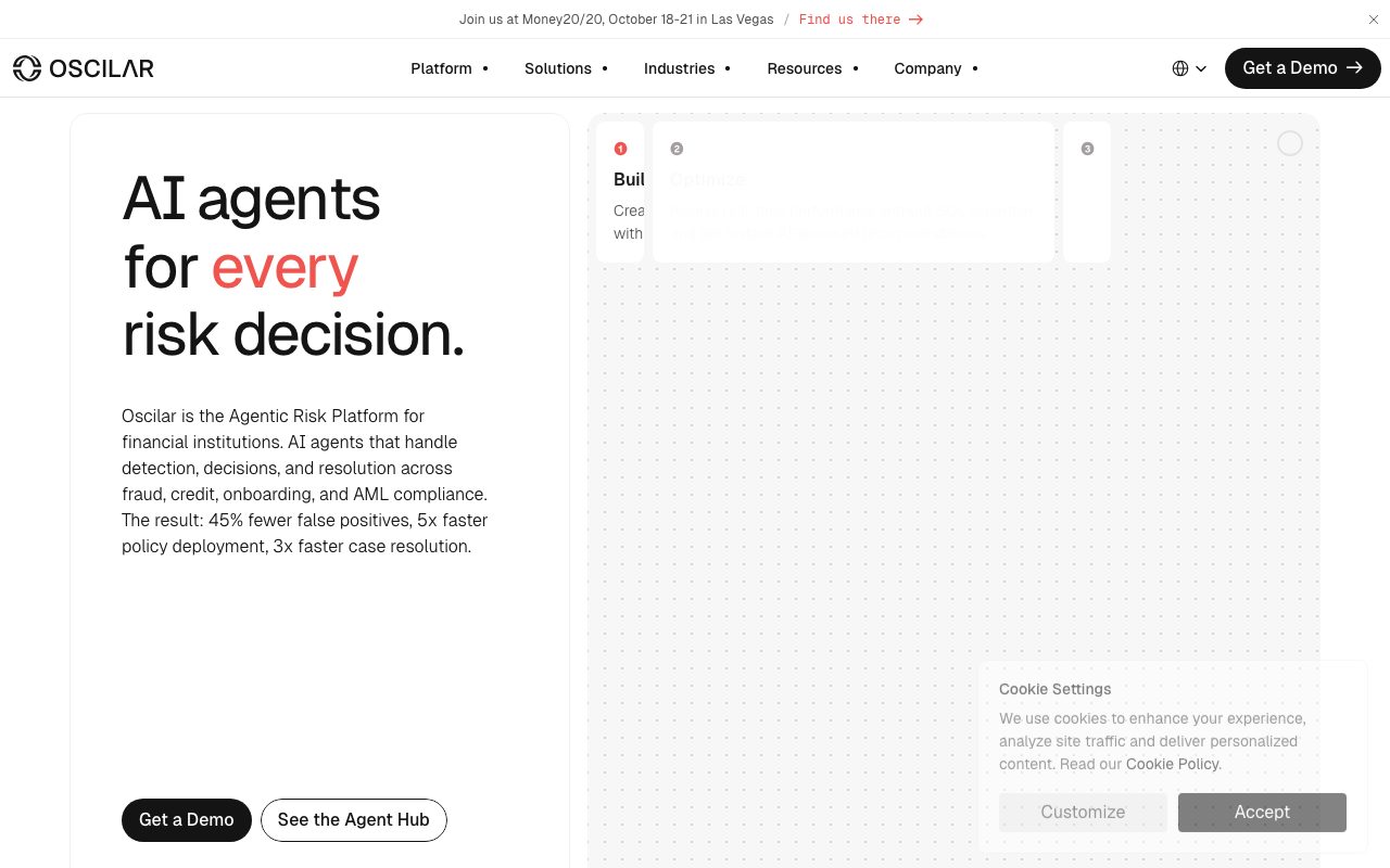 Oscilar website