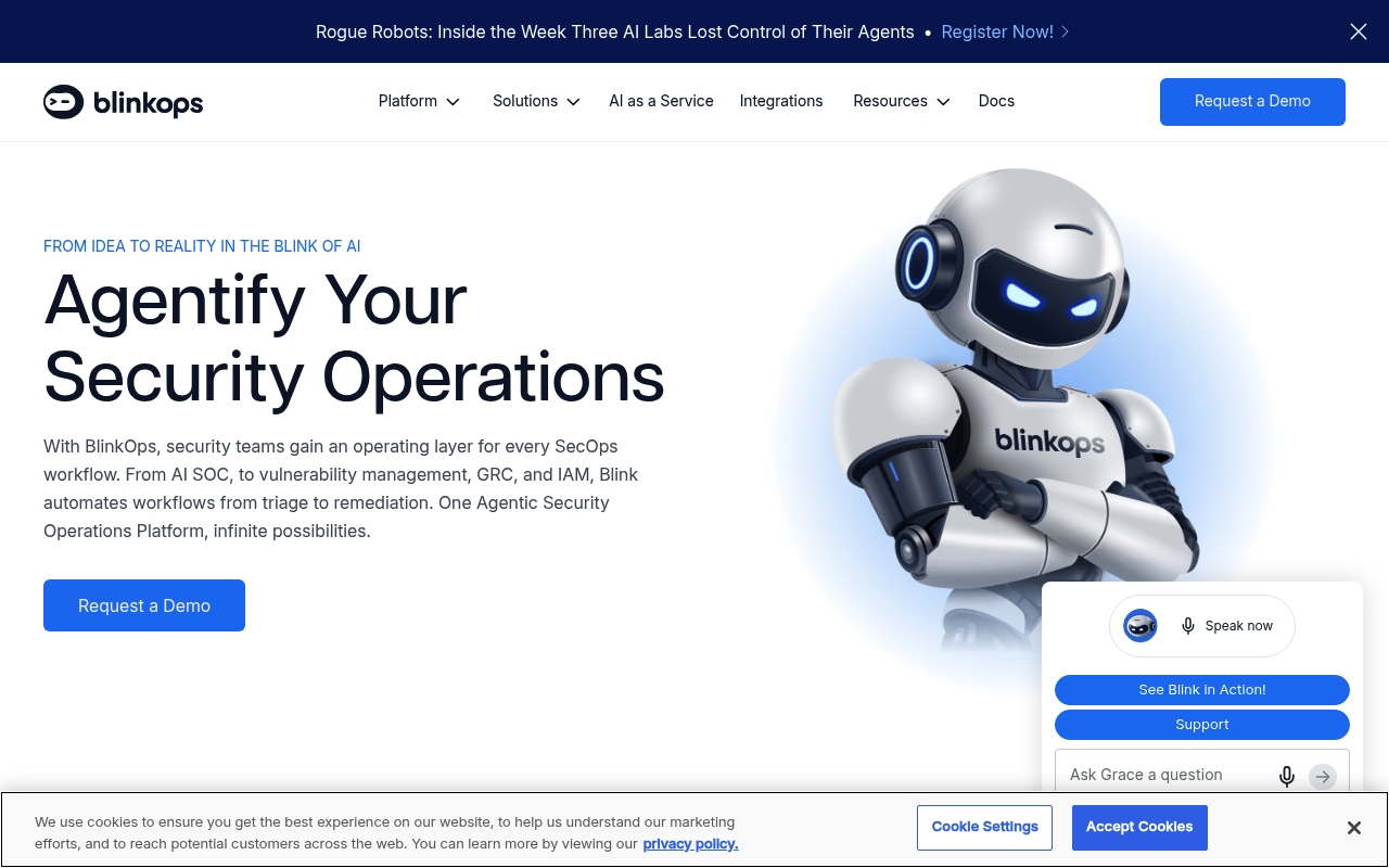 Blink Ops website