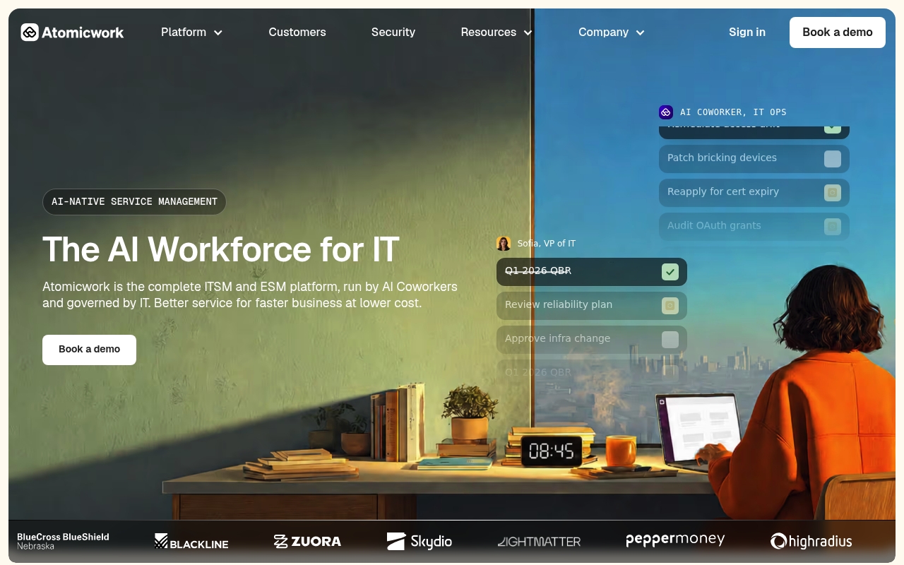 Atomicwork website