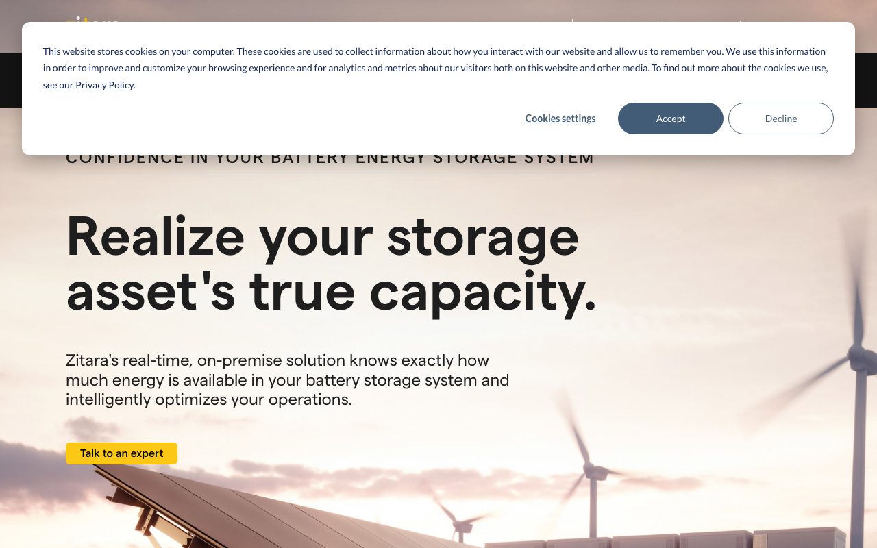 Zitara website