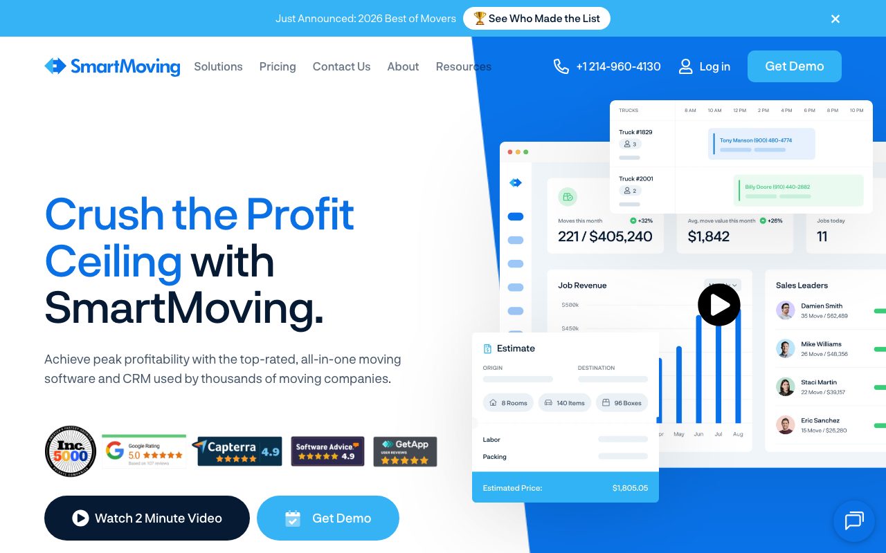 SmartMoving website