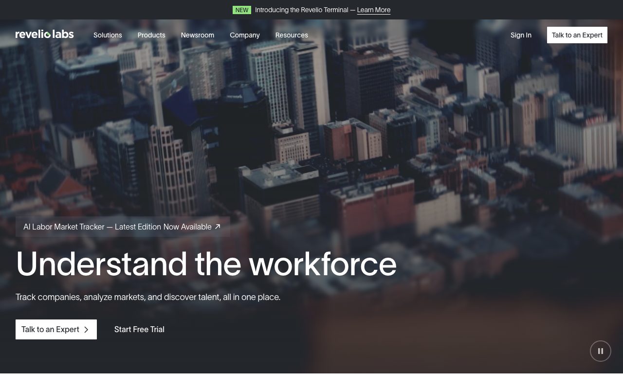 Revelio Labs website