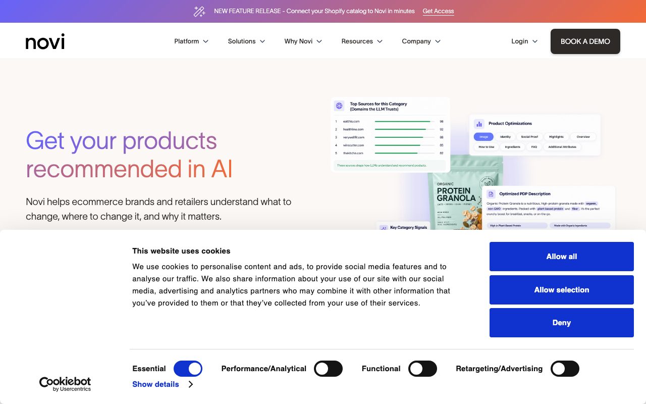 Novi Connect website
