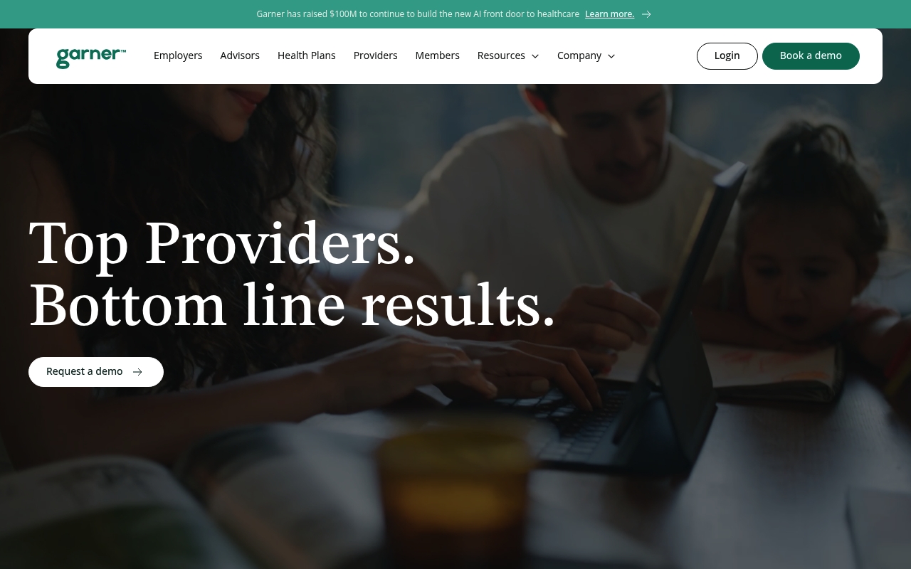 Garner Health website