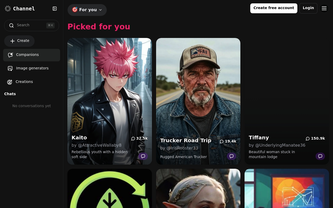 Channel AI website