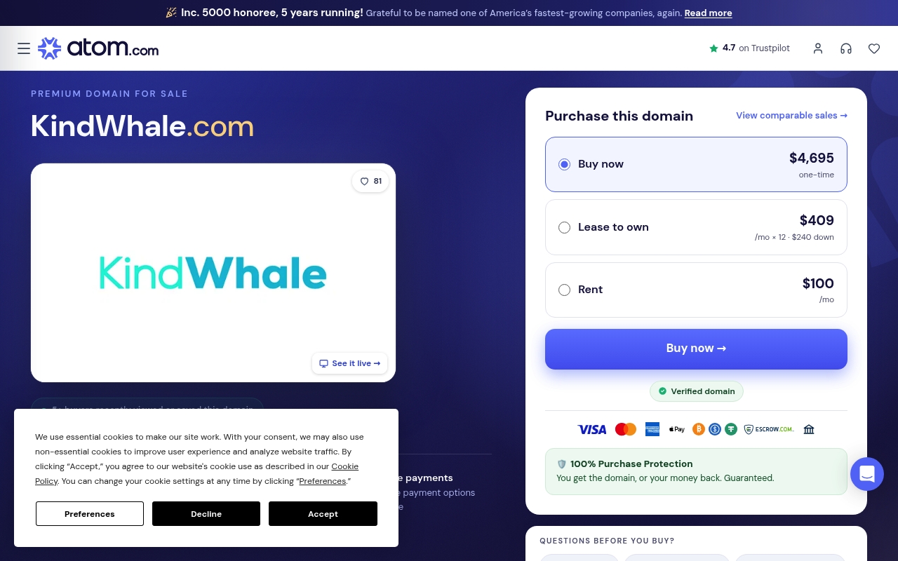 KindWhale website