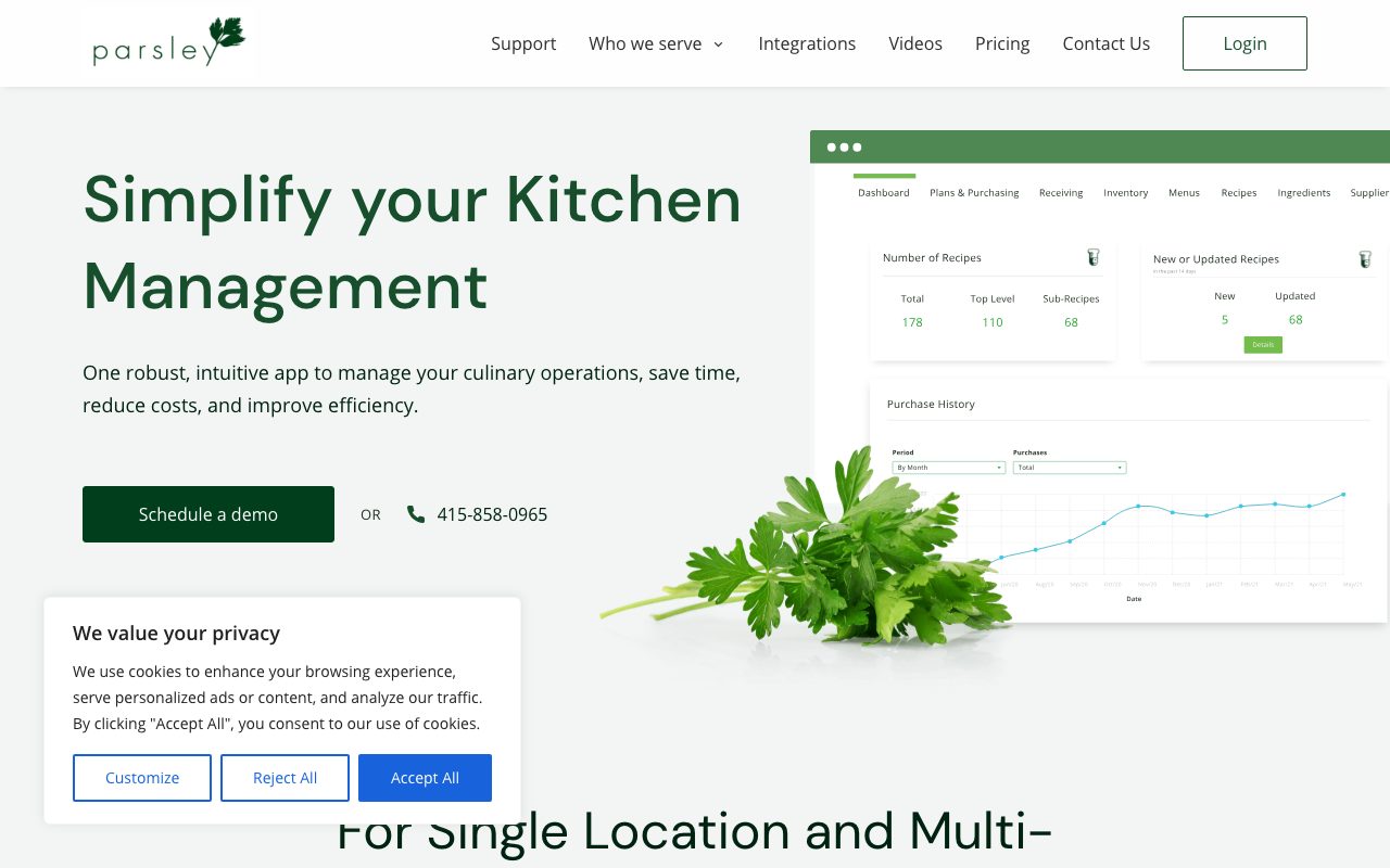 Parsley Software website