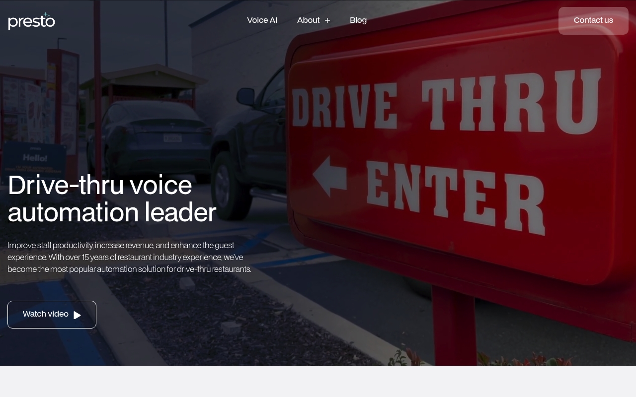 Presto website
