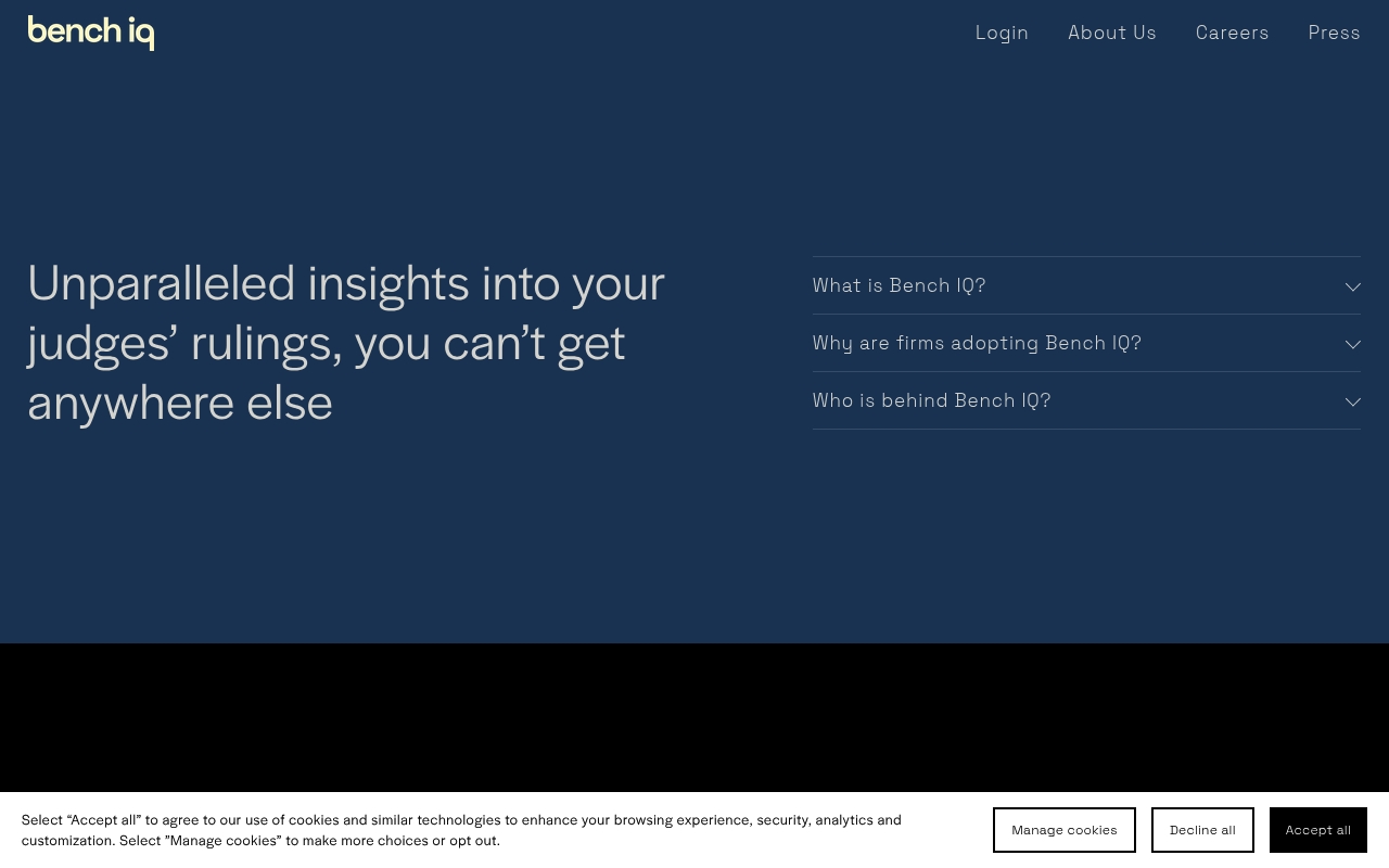 Bench IQ website