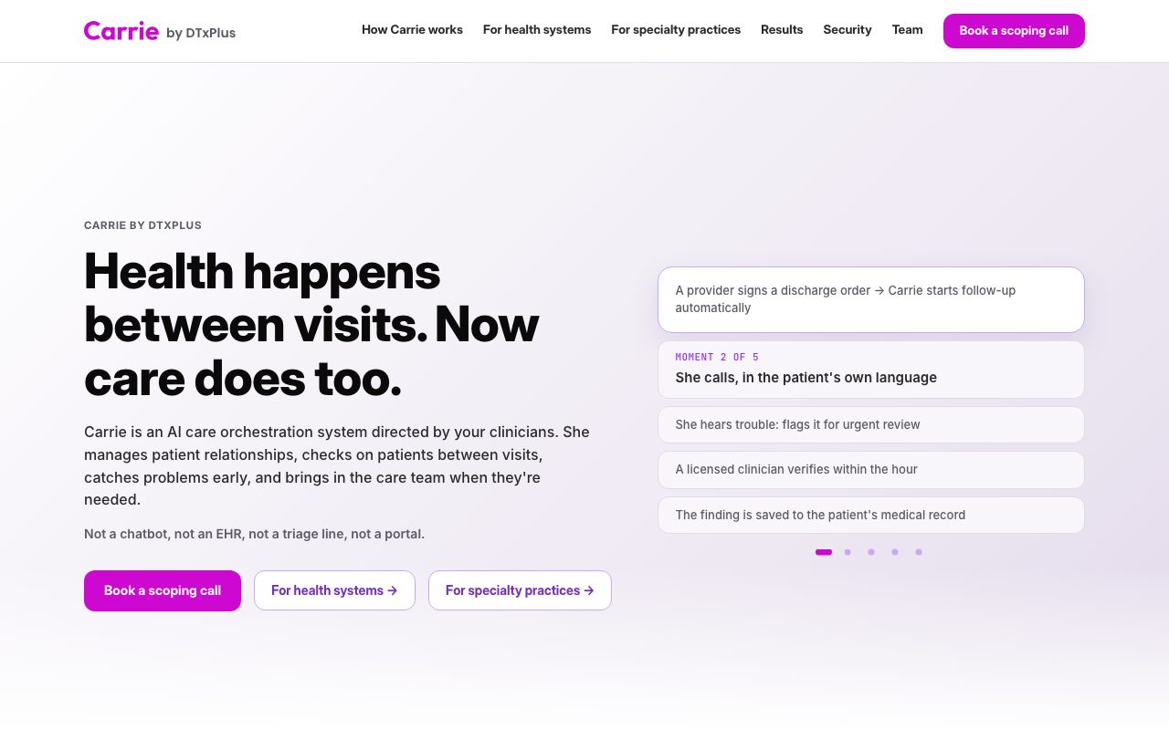 DTxPlus website