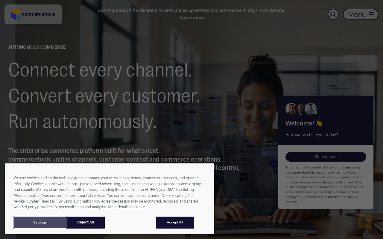Commercetools website