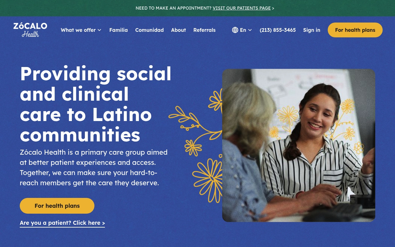 Zocalo Health website