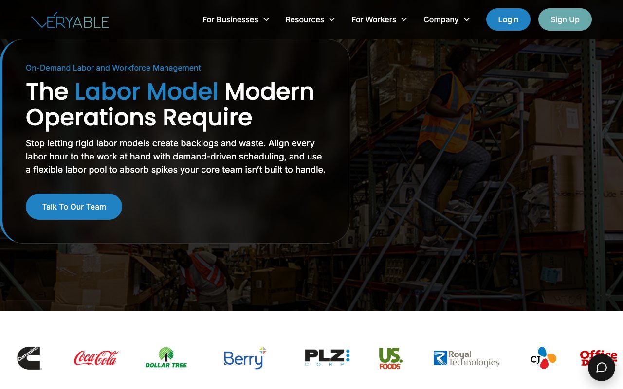 Veryable website
