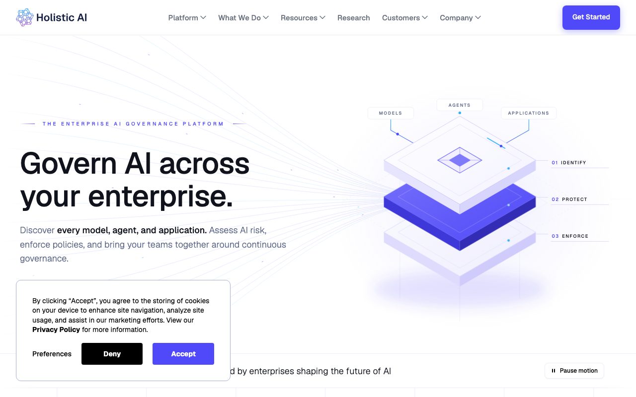 Holistic AI website