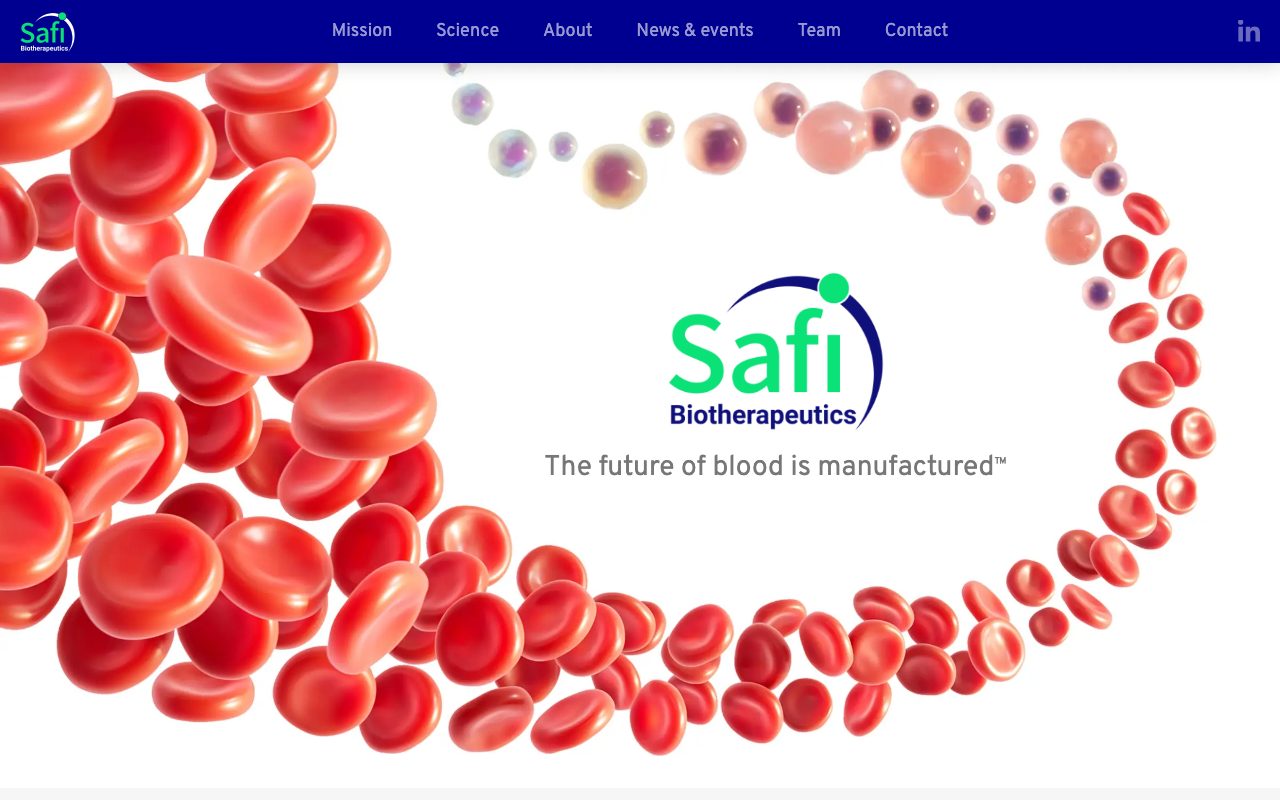 Safi Biosolutions website