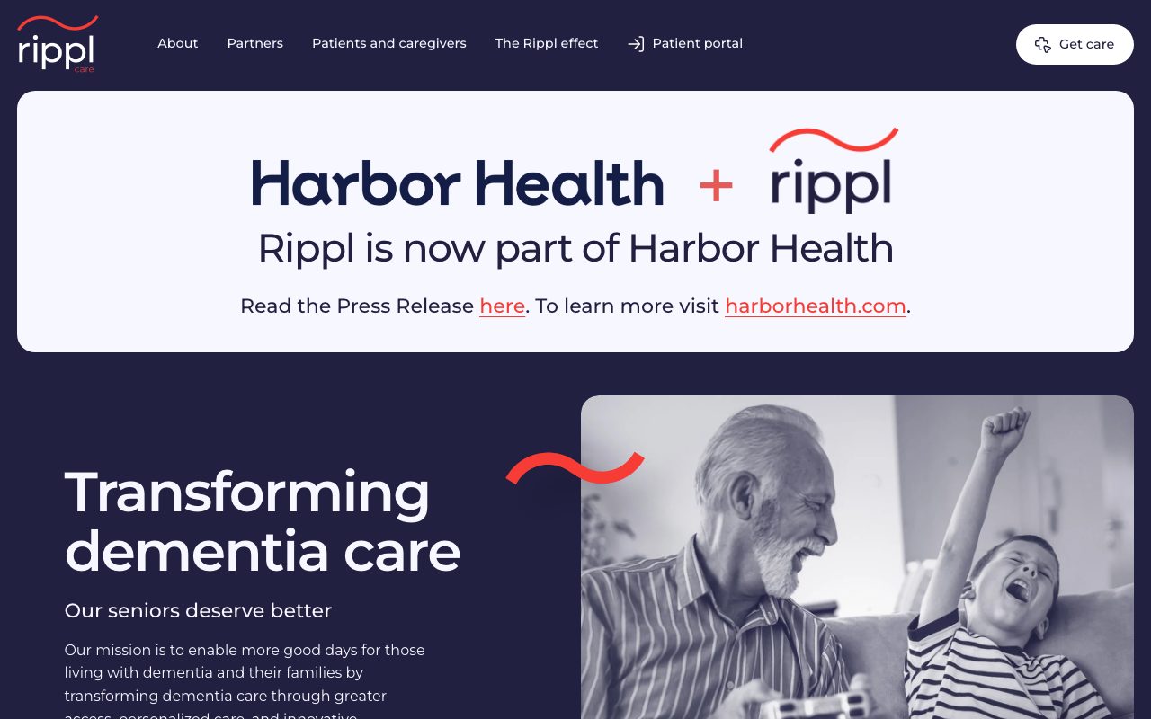 Rippl Care website