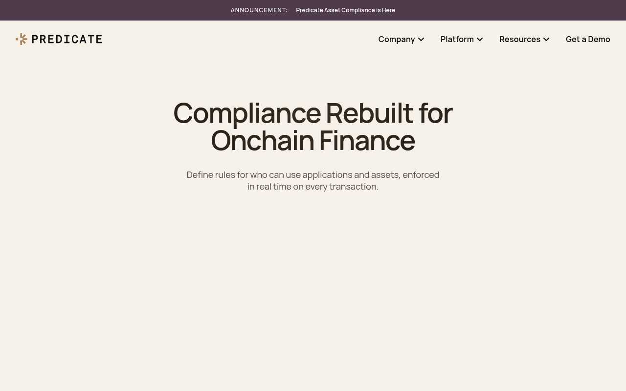 Predicate website