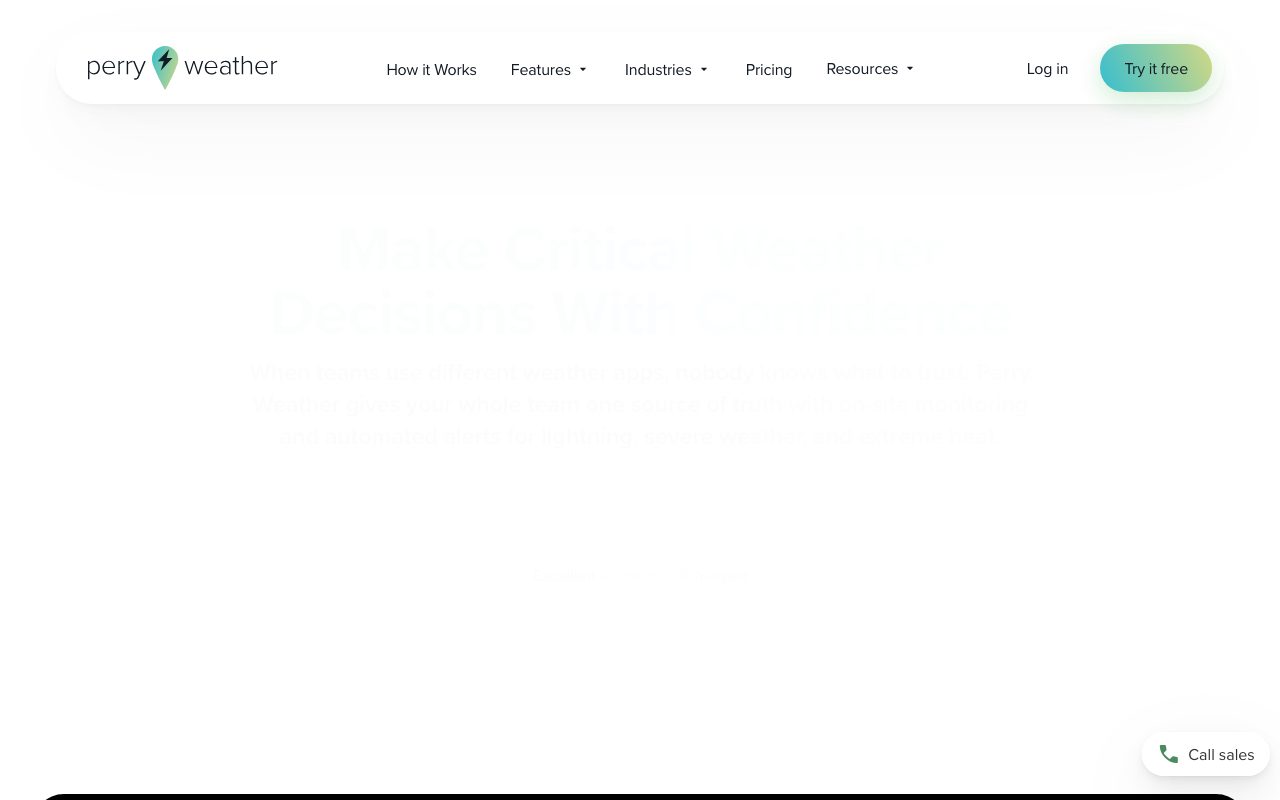 Perry Weather website
