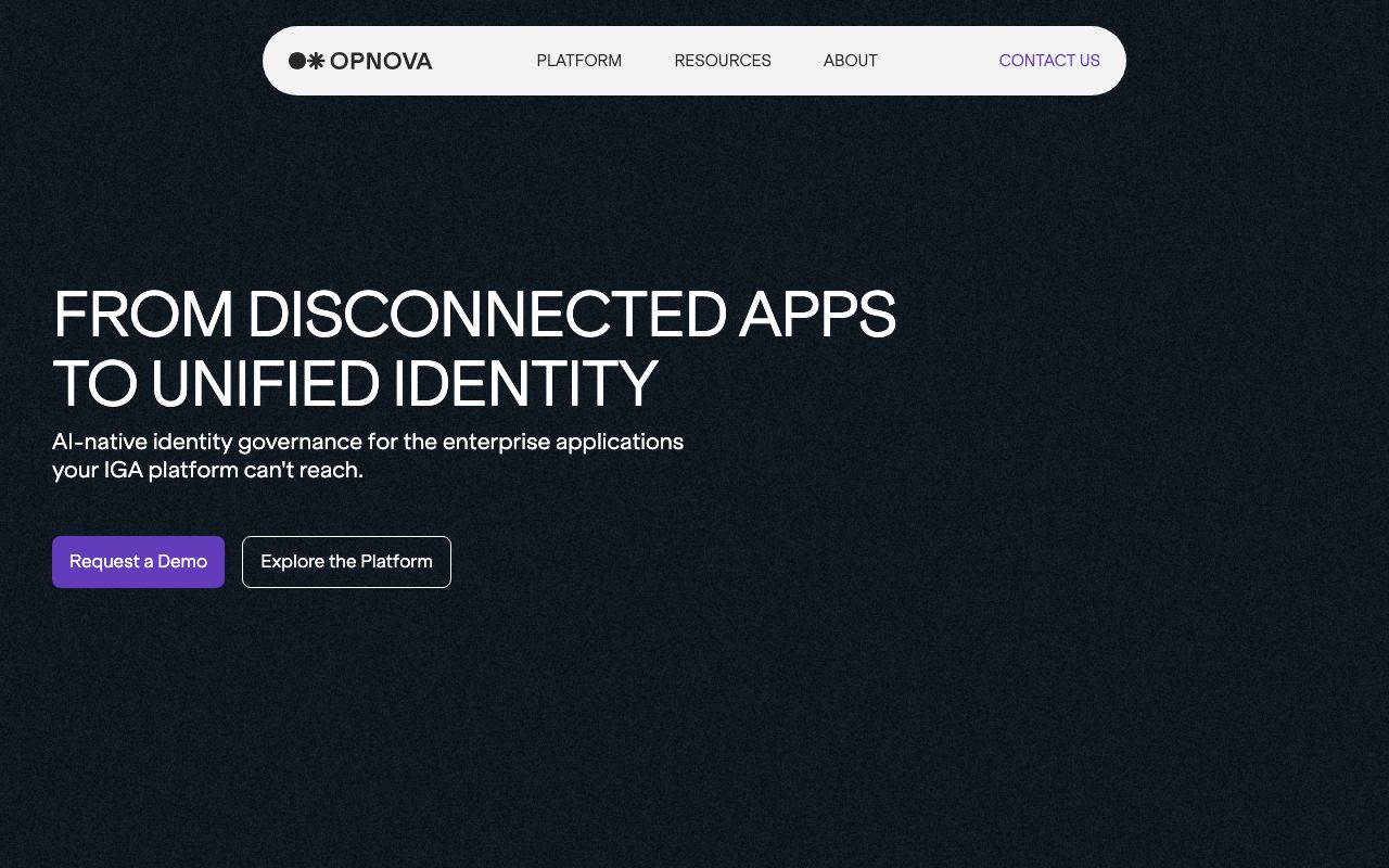 Opnova website