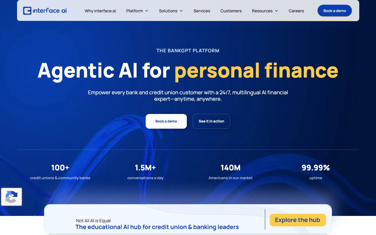 Interface website