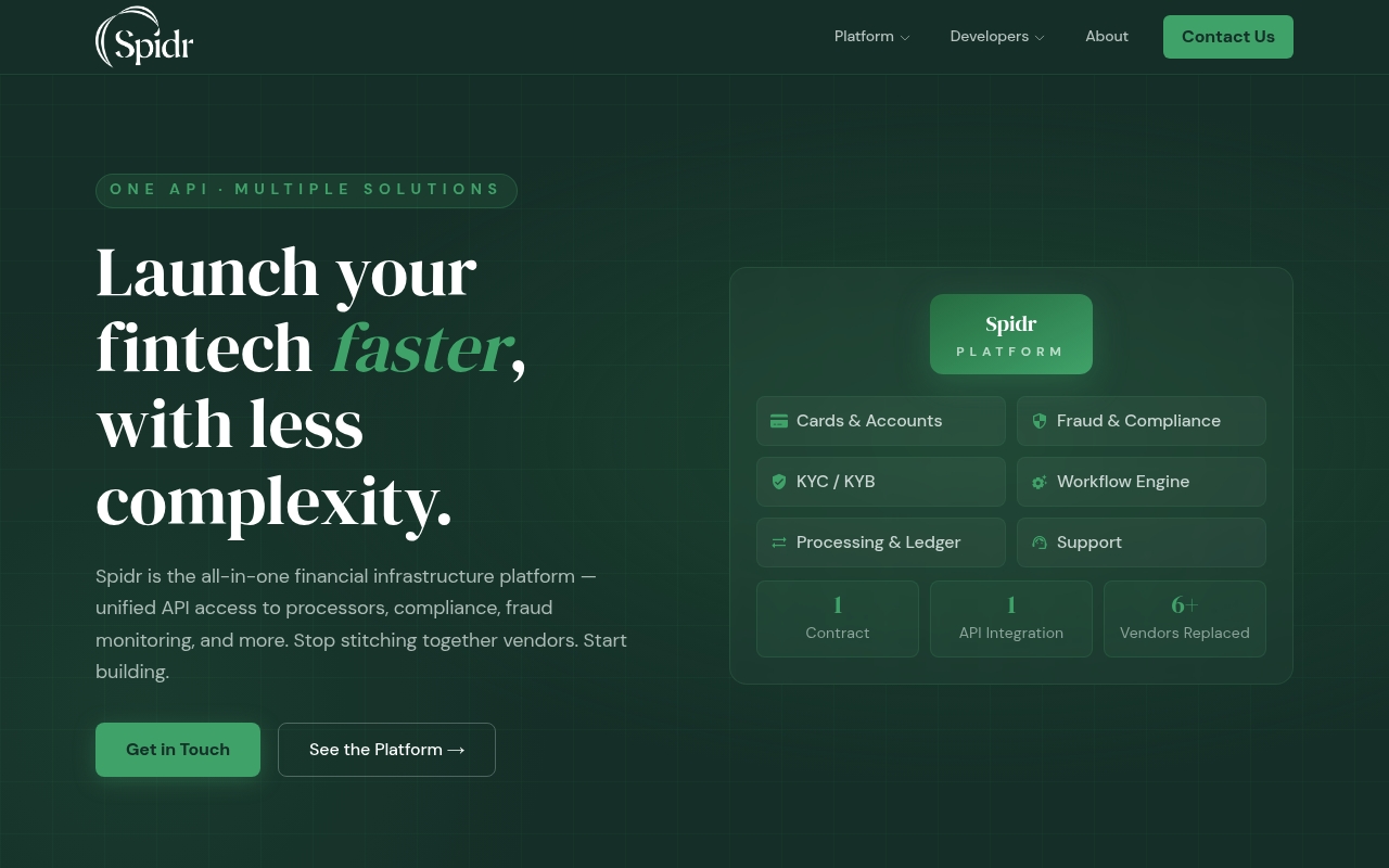 Spidr website