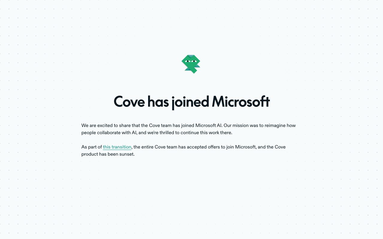 Cove website