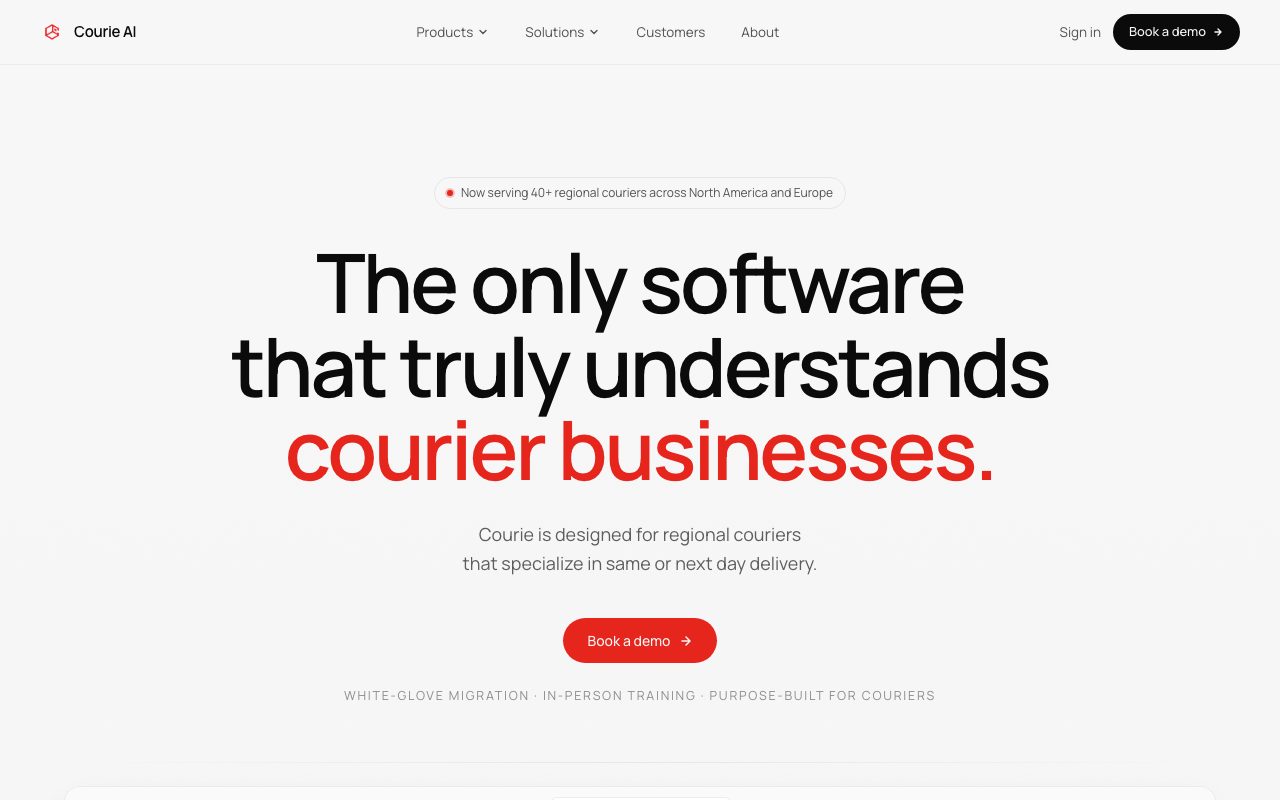 Courie website