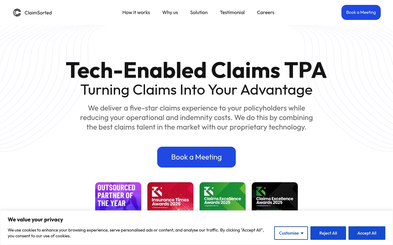 ClaimSorted website