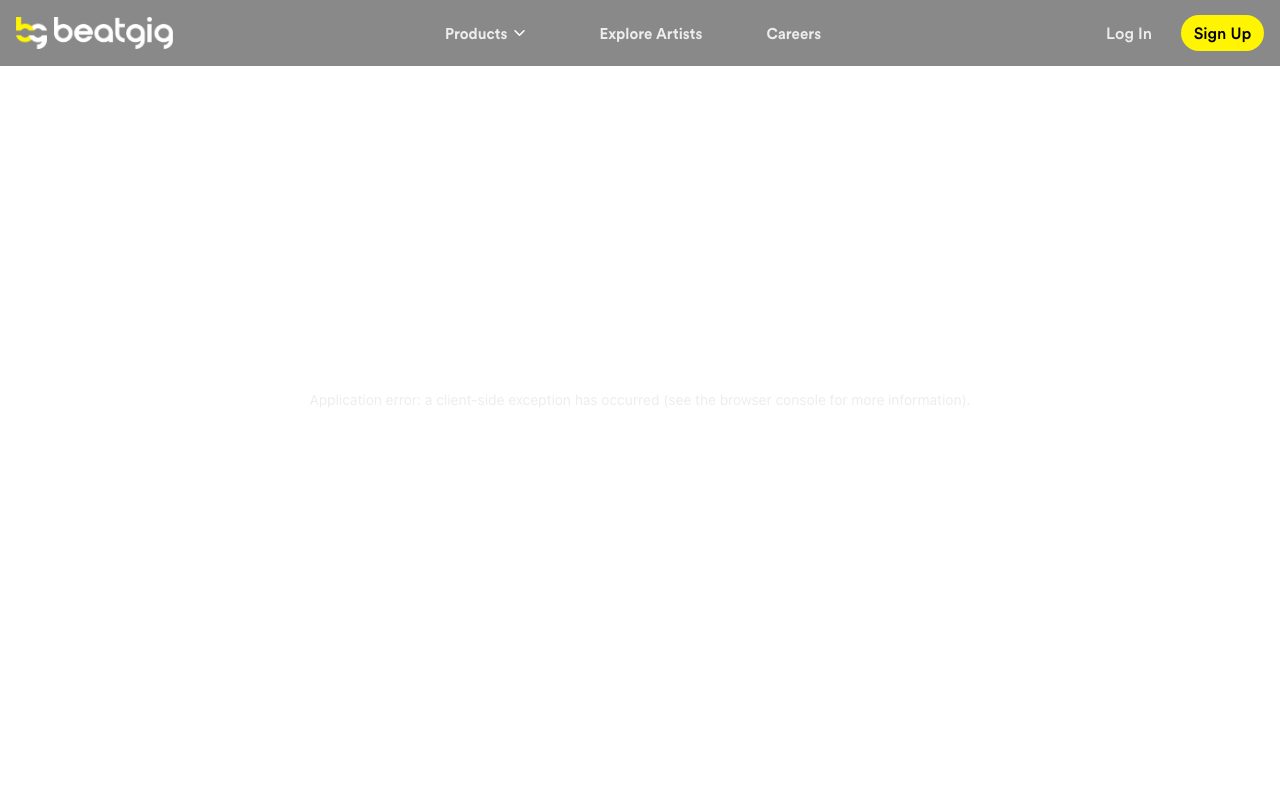 BeatGig website