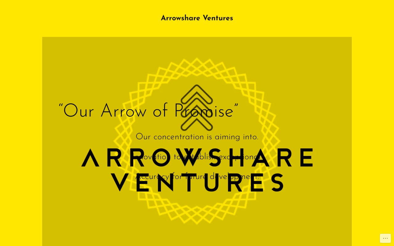 Arrowshare Ventures website