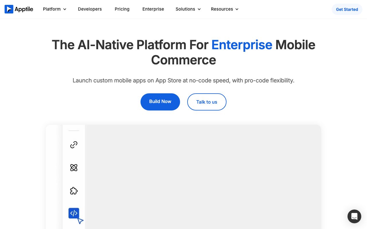 Apptile website