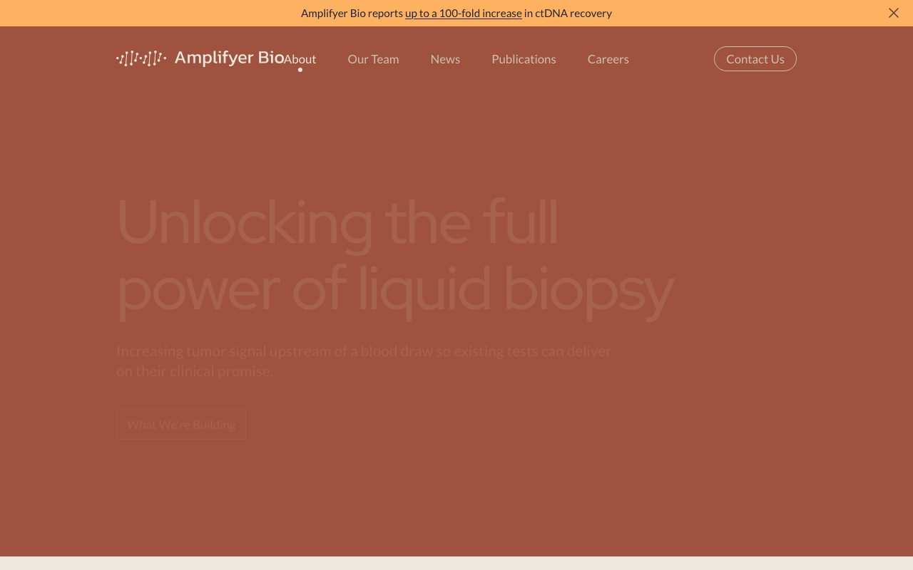 Amplifyer Bio website