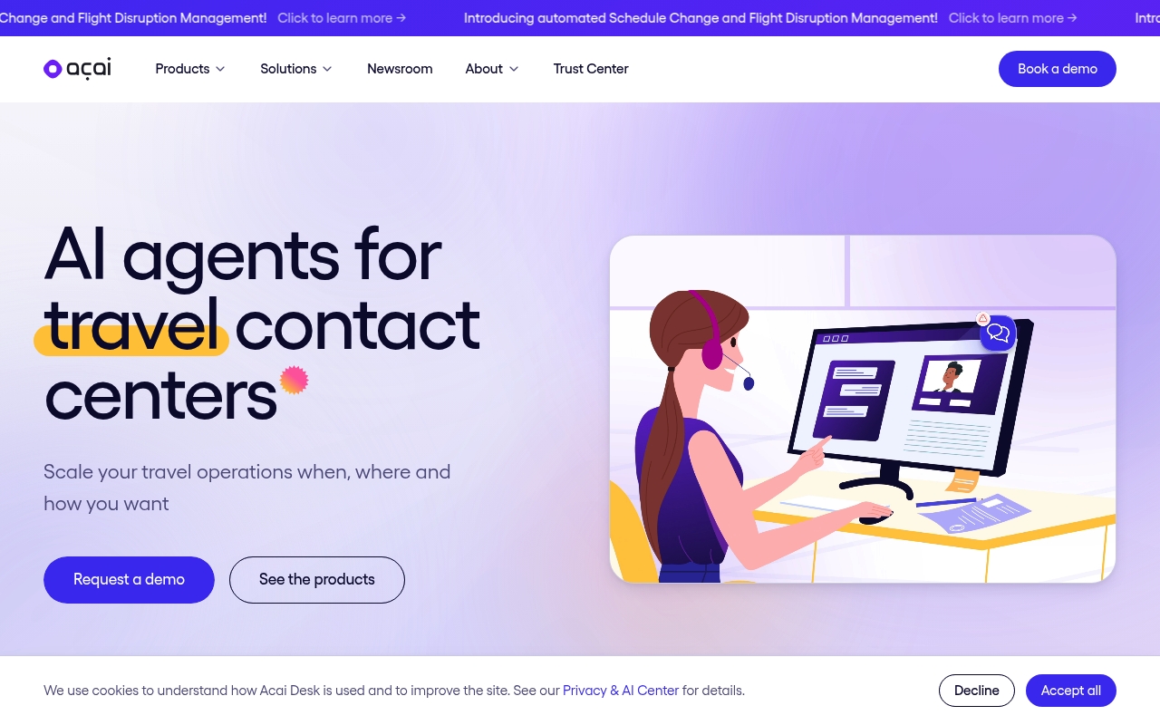Acai Travel website