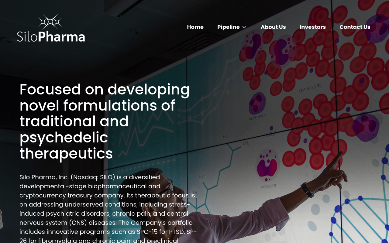Silo Pharma website